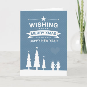De niet Rechte Kaart van Kerstmis van het Ontwerp
