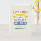 De niet Rechte Kaart van Vaderdag van het Ontwerp (Gele Bloem)