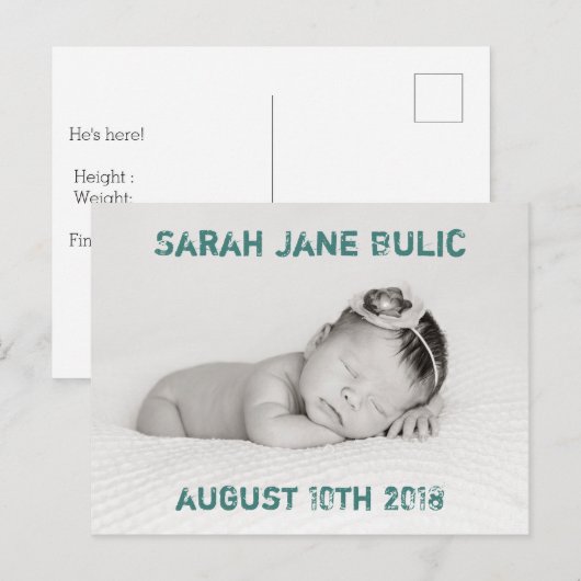 De niet sexistische Aankondiging van de Geboorte (Voorkant / Achterkant)