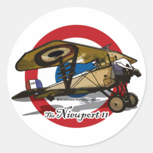 De Nieuport 11 Ronde Sticker