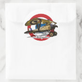 De Nieuport 11 Ronde Sticker (Tas)