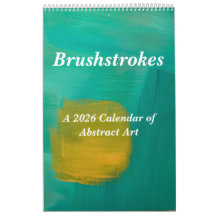 De Nieuwe 2026 Brushstrokes Enkele Pagina Kalender