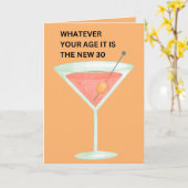 De nieuwe 30 | Funny Birthday Kaart (Gele Bloem)