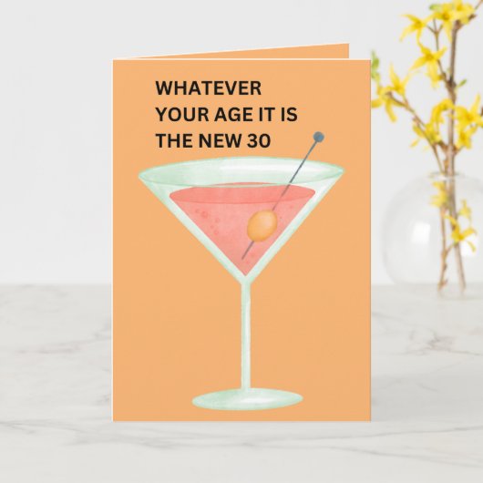 De nieuwe 30 | Funny Birthday Kaart (Gele Bloem)