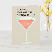 De nieuwe 30 | Funny Birthday Kaart (Gele Bloem)