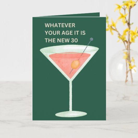 De nieuwe 30 | Funny Birthday Kaart (Gele Bloem)