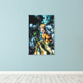 De nieuwe 52 - Aquaman #1 Canvas Afdruk (Insitu (Houten vloer))