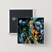 De nieuwe 52 - Aquaman #1 Vierkante Button 5,1 Cm (Voorkant /achterkant)