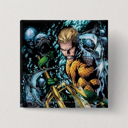 De nieuwe 52 - Aquaman #1 Vierkante Button 5,1 Cm (Voorkant)