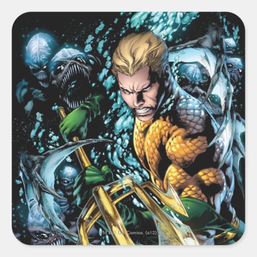 De nieuwe 52 - Aquaman #1 Vierkante Sticker (Voorkant)