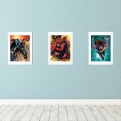 De nieuwe 52 Batman, Nightwing, & Batgirl Muurkunst Sets (Houten vloer)
