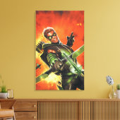 De nieuwe 52 - de groene pijl #1 canvas afdruk (Insitu (Woonkamer))