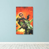 De nieuwe 52 - de groene pijl #1 canvas afdruk (Insitu (Houten vloer))