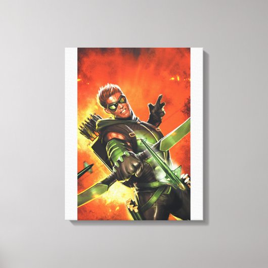 De nieuwe 52 - de groene pijl #1 canvas afdruk (Voorkant)