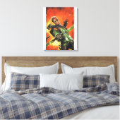 De nieuwe 52 - de groene pijl #1 canvas afdruk (Insitu (Slaapkamer))