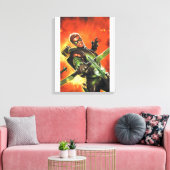 De nieuwe 52 - de groene pijl #1 canvas afdruk (Insitu (Woonkamer))