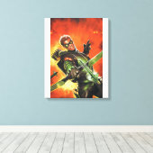 De nieuwe 52 - de groene pijl #1 canvas afdruk (Insitu (Houten vloer))