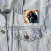 De nieuwe 52 Hoesje #6 variant Vierkante Button 5,1 Cm (In situ)