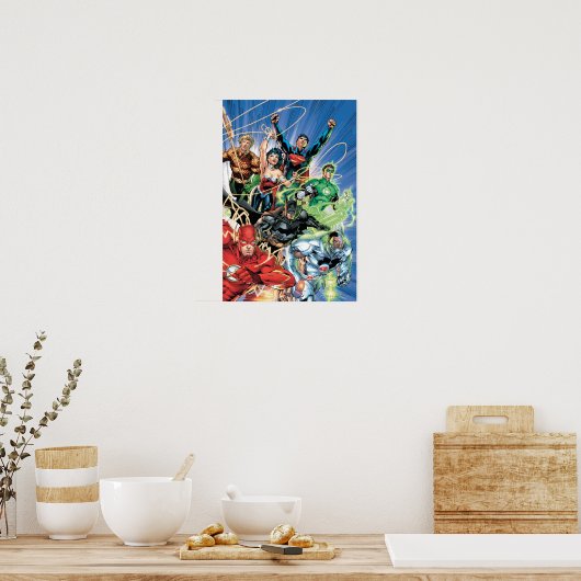De nieuwe 52 - Justice League #1 Poster (Keuken)