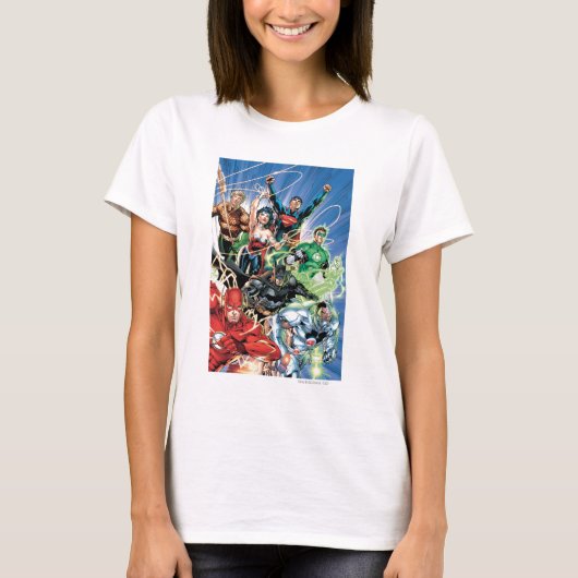 De nieuwe 52 - Justice League #1 T-shirt (Voorkant)