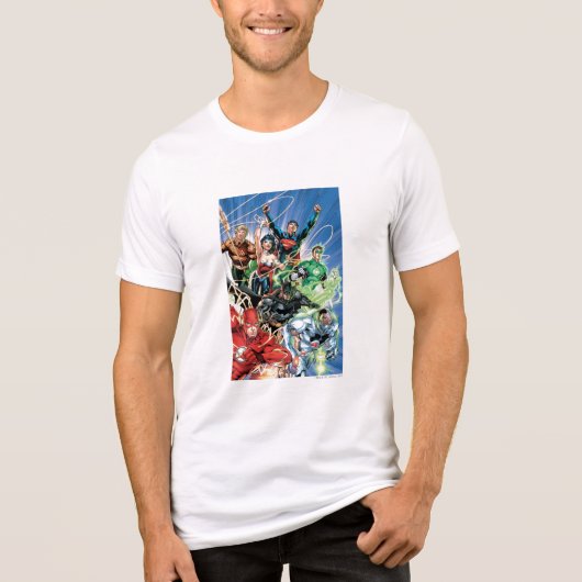 De nieuwe 52 - Justice League #1 Tri-Blend Shirt (Voorkant)