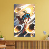 De nieuwe 52 - Supergirl #1 Canvas Afdruk (Insitu (Woonkamer))