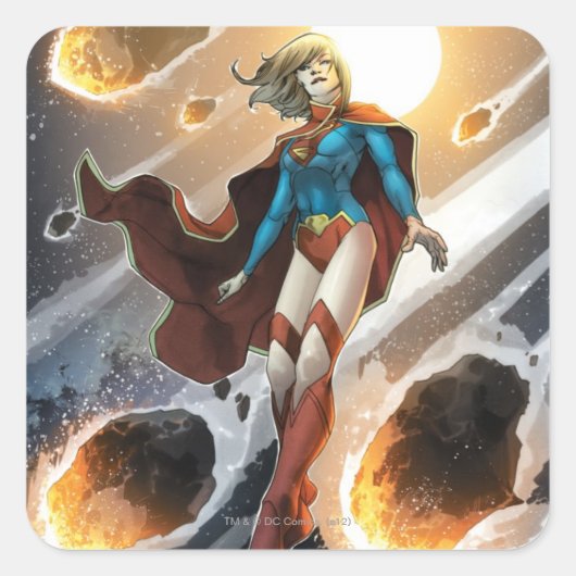 De nieuwe 52 - Supergirl #1 Vierkante Sticker (Voorkant)
