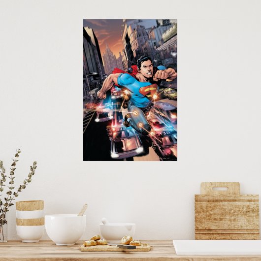 De nieuwe 52 - Superman #1 2 Poster (Keuken)