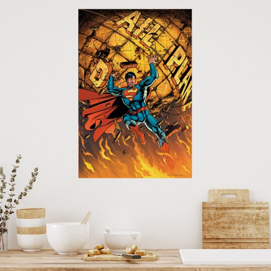 De nieuwe 52 - Superman #1 Poster (Keuken)