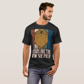 De nieuwe 6-pack Humor Mustache T-shirt (Voorkant volledig)