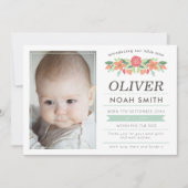 De nieuwe aankondiging van de babyjongen/dankt u (Voorkant)