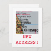 De nieuwe aankondiging van het Adres van Chicago (Voorkant / Achterkant)