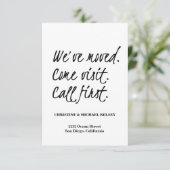 De Nieuwe Aankondiging van het Adres van het Huis  (Staand voorkant)