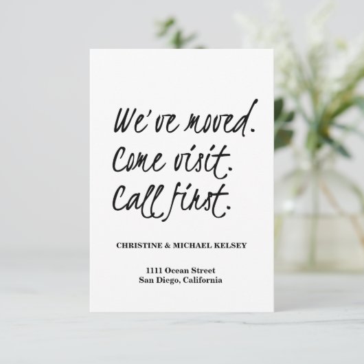 De Nieuwe Aankondiging van het Adres van het Huis  (Staand voorkant)