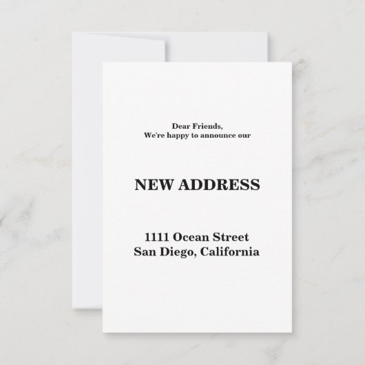 De Nieuwe Aankondiging van het Adres van het Huis  (Achterkant)