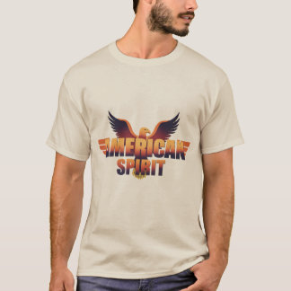 "‘DE NIEUWE AMERIKAANSE GEEST’ — vet lettertype T-shirt