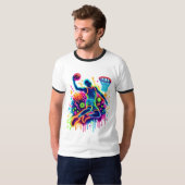 De nieuwe Basketball Slam Dunk T-shirt (Voorkant volledig)