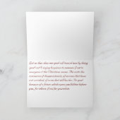 De nieuwe Begin en Verzoening van Kerstmis Feestdagen Kaart (Binnen)