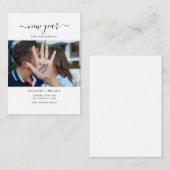 De nieuwe beginfoto van het Jaar sparen de Datum Notitiekaartje (Voorkant / Achterkant)