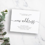 De nieuwe begroting richt moderne bewegende aankon<br><div class="desc">Eenvoudige elegante minimalistische zwarte en witte nieuwe het schrijven van het adrescalligrafiekmanuscript bewegende aankondiging. Gemakkelijk om met jouw tekst en nieuw huisadres te personaliseren. LEES DIT ALVORENS HET KOPEN! Dit is een betaalbare trouwkaart die op papier is gedrukt (elk vel heeft één kaart). Voor de beste rapport prijs-kwaliteit, is ons...</div>