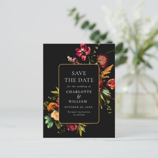 De Nieuwe Bloemen die de Code van de Datum QR bind Briefkaart (Staand voorkant)