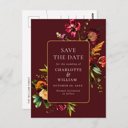 De Nieuwe Bloemen die de Code van de Datum QR bind Briefkaart (Voorkant / Achterkant)