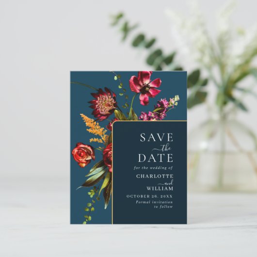 De Nieuwe Bloemen die de Code van de Datum QR bind Briefkaart (Staand voorkant)