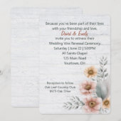 De nieuwe bloemen van de stem op gewitwasd hout kaart (Voorkant / Achterkant)