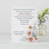 De nieuwe bloemen van de stem op gewitwasd hout kaart (Staand voorkant)