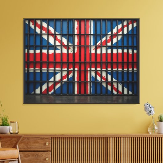 De nieuwe Britse canvas print (Insitu (Woonkamer))