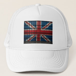 De nieuwe Britse witte trucker hoed Pet