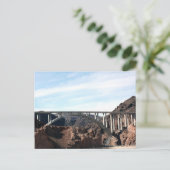 De nieuwe brug bij Hoover Dam Briefkaart (Staand voorkant)