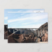 De nieuwe brug bij Hoover Dam Briefkaart (Voorkant / Achterkant)