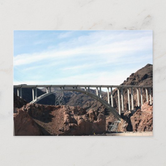 De nieuwe brug bij Hoover Dam Briefkaart (Voorkant)